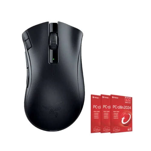 買一送一★DeathAdder V2 X HyperSpeed 煉獄奎蛇V2 X速度版 無線滑鼠+1年1台防毒3套超值組